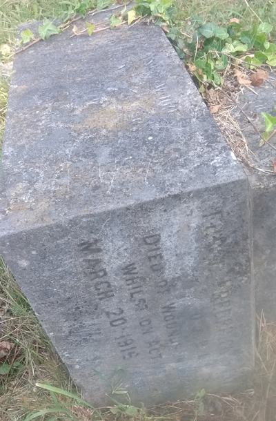 George Frederick Stallwood's memorial