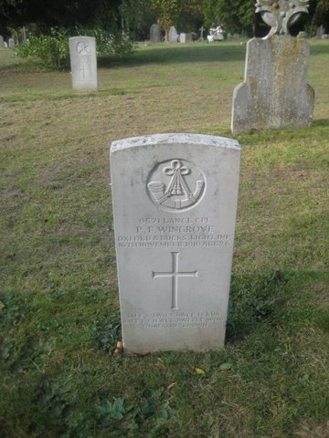 P F Wingrove's grave