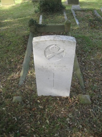 Reginald Wisdom's grave