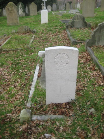 J W Pooley's grave