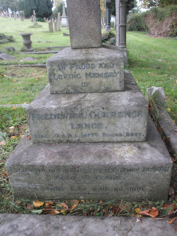 Memorial to Frederick Lance