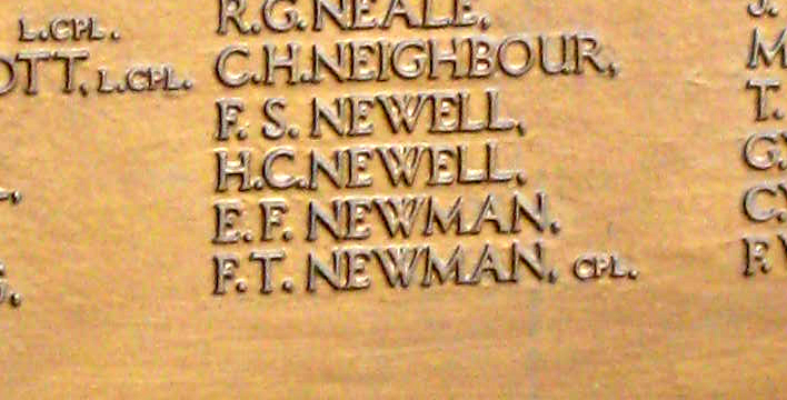 Newman memorial at Wycombe Hospital