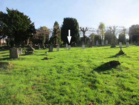 The CWGC grave of W G Youens