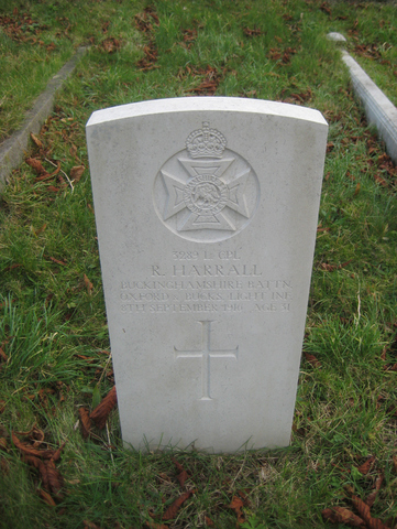 Rupert Harrall's grave