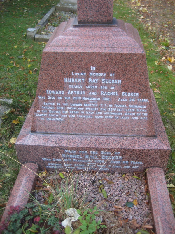 His grave