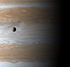 Io seen against Jupiter