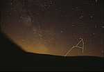 Scorpius setting from UK, with lines added<br />Credit Robin Scagell/Galaxy